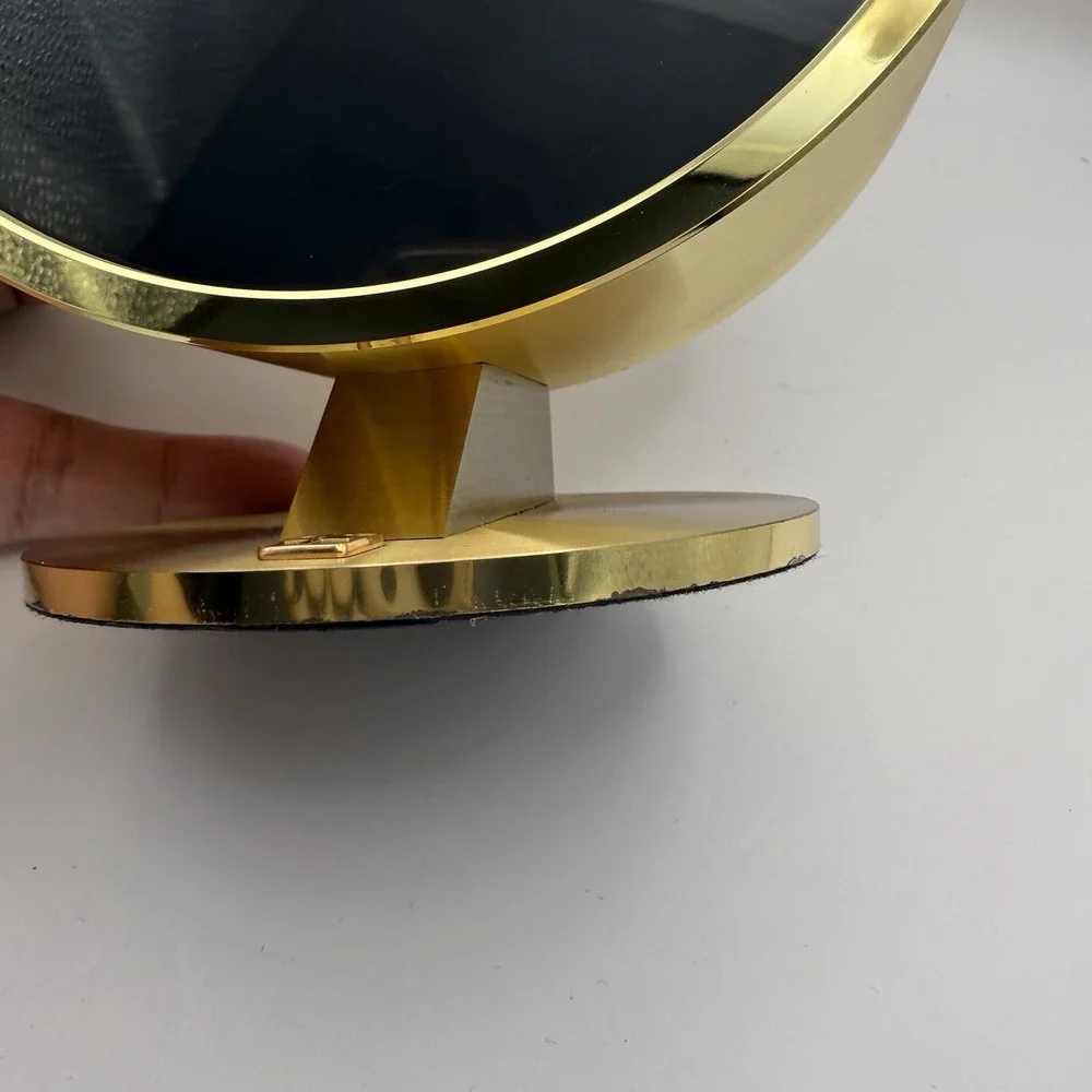 VINTAGE HOWARD MILLER NATHAN GEORGE HORWITT BRASS MUSEUM DESK CLOCK MOVADO MCM